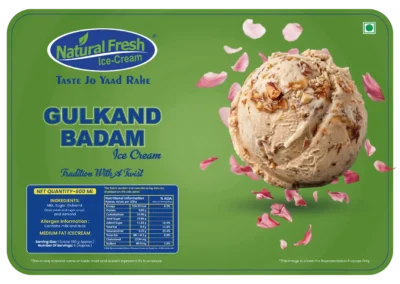 Gulkand Badam Icecream